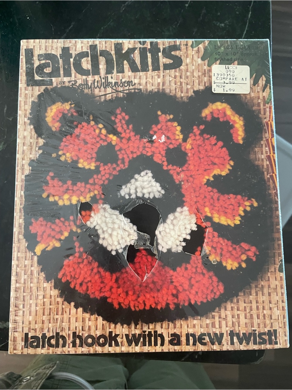 Vintage 1980 Betty Wilkinson Tiger LatchKits Latch Hook Kit NOS Sealed USA